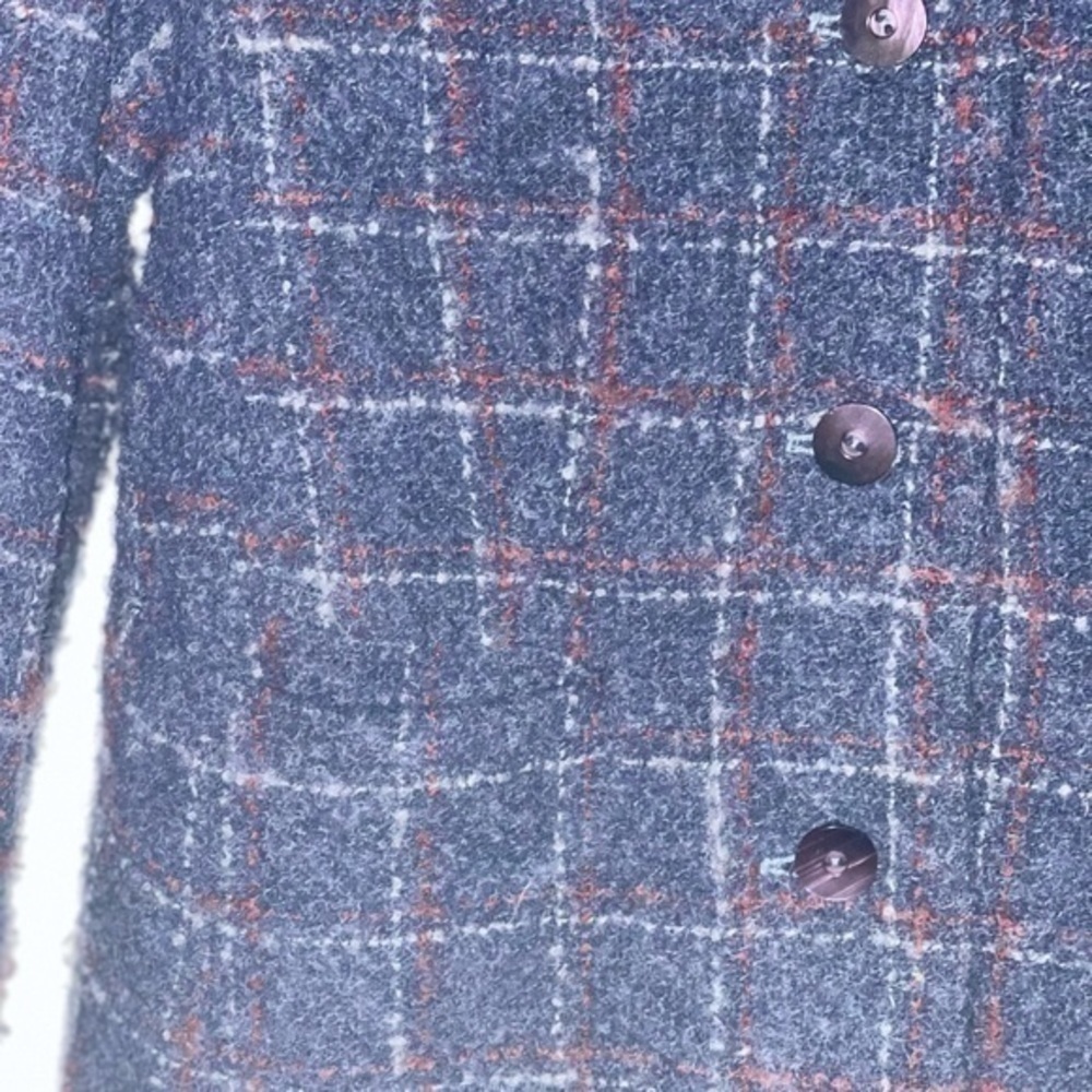 Andrea Viccaro Short 5 Button Wool Blazer Coat - Picture 5 of 6